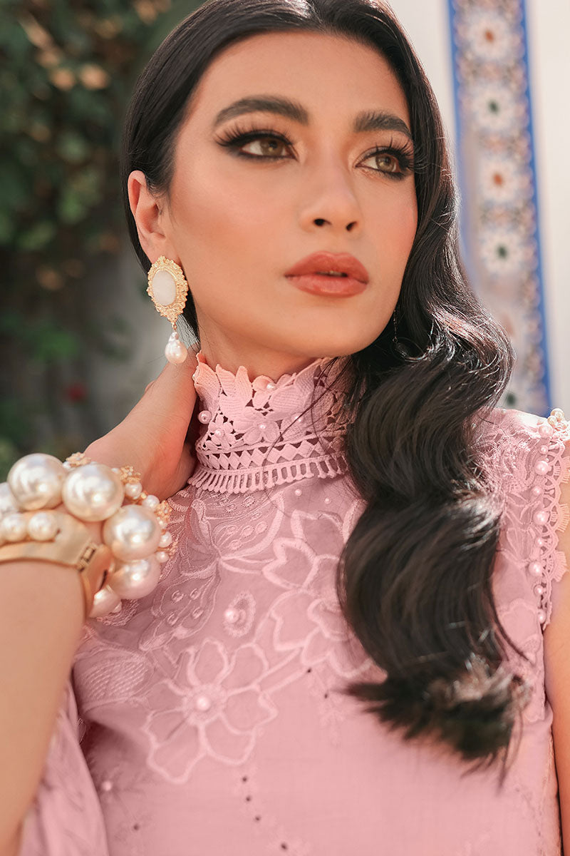 Rose Clair - HM22-07A | Mushq  | Hemline Lawn Collection 2022