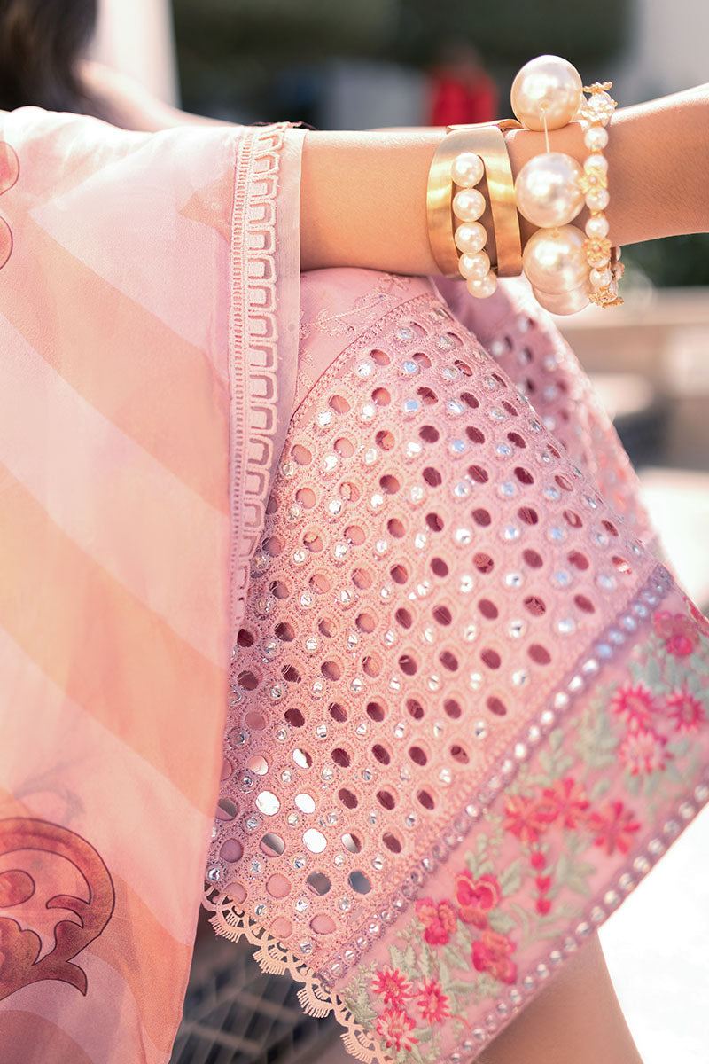 Rose Clair - HM22-07A | Mushq  | Hemline Lawn Collection 2022