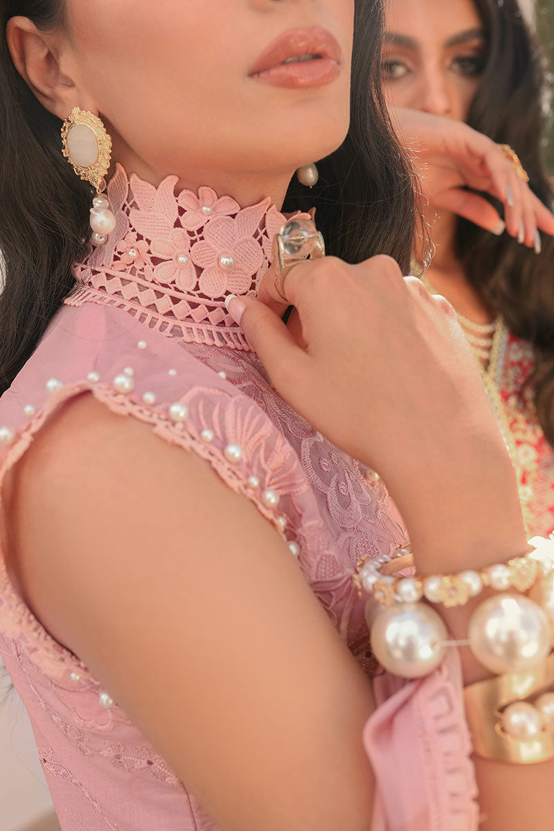 Rose Clair - HM22-07A | Mushq | Hemline Lawn Collection 2022