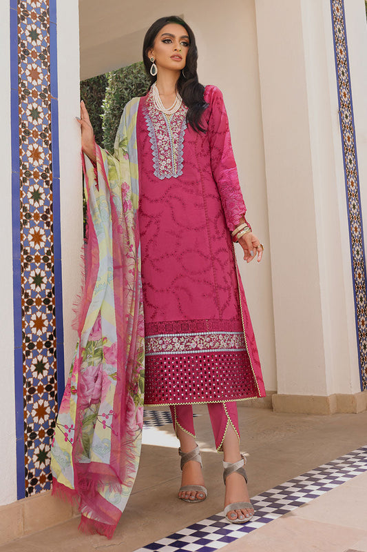 Raspberry Sorbet - HM22-07B | Mushq  | Hemline Lawn Collection 2022