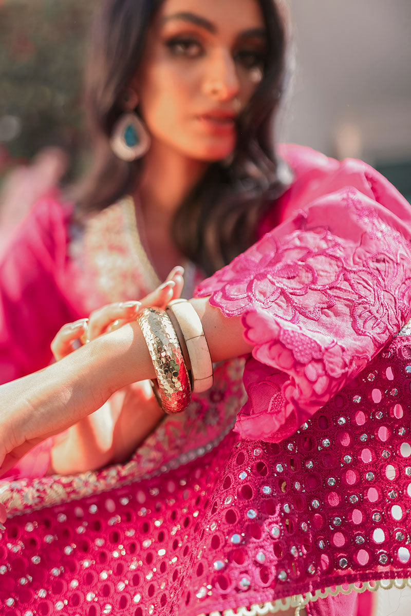 Raspberry Sorbet - HM22-07B | Mushq | Hemline Lawn Collection 2022