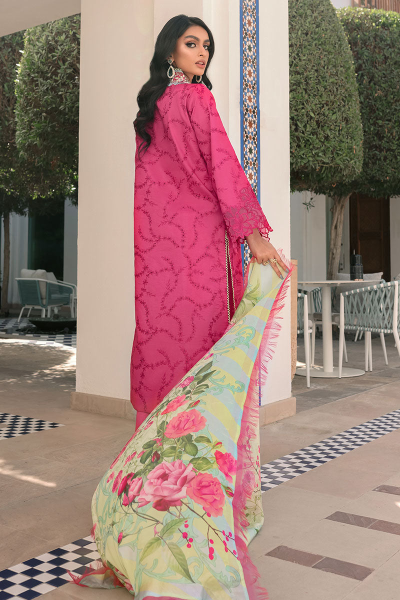 Raspberry Sorbet - HM22-07B | Mushq | Hemline Lawn Collection 2022