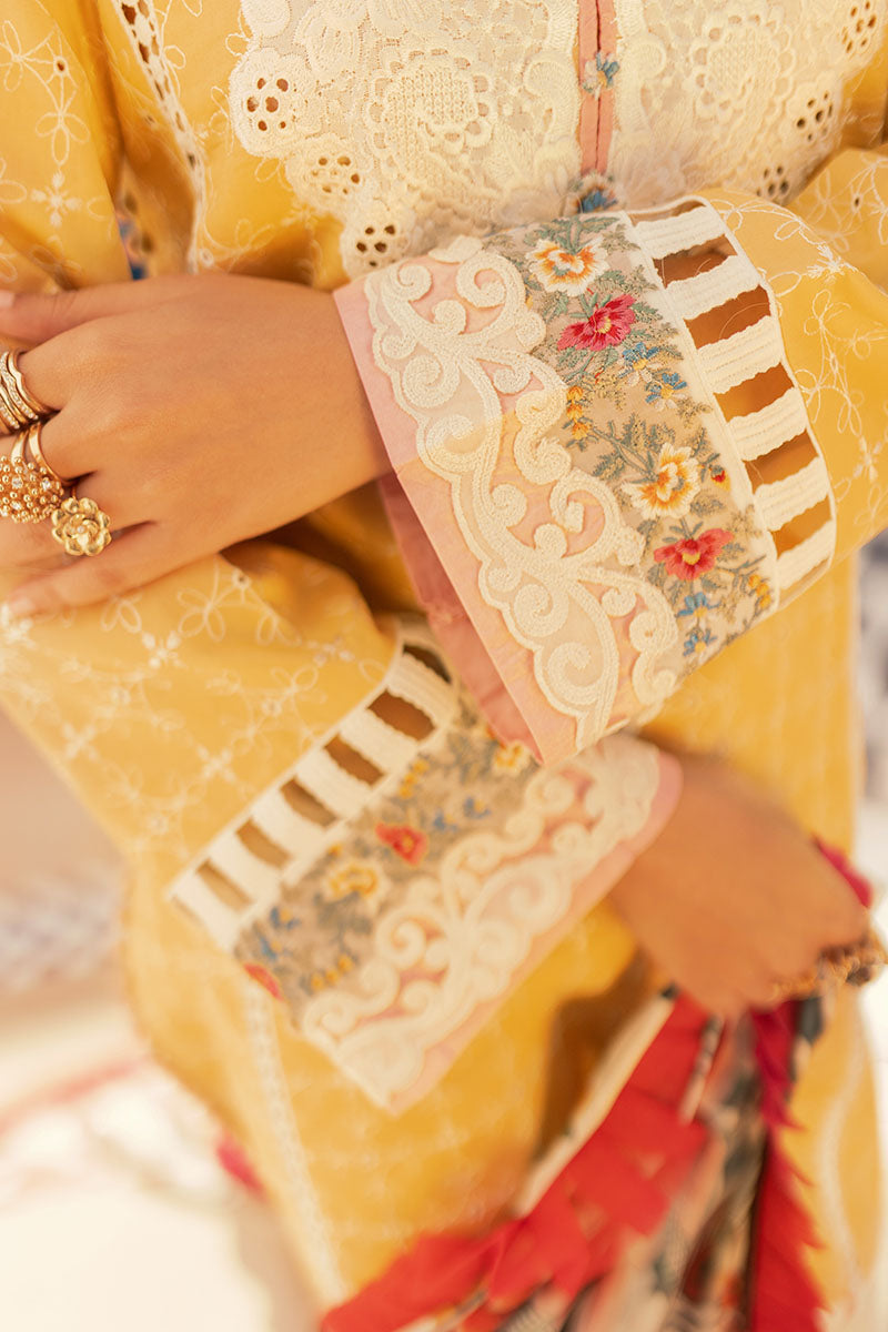 Golden Finch - HM22-08A | Mushq  | Hemline Lawn Collection 2022
