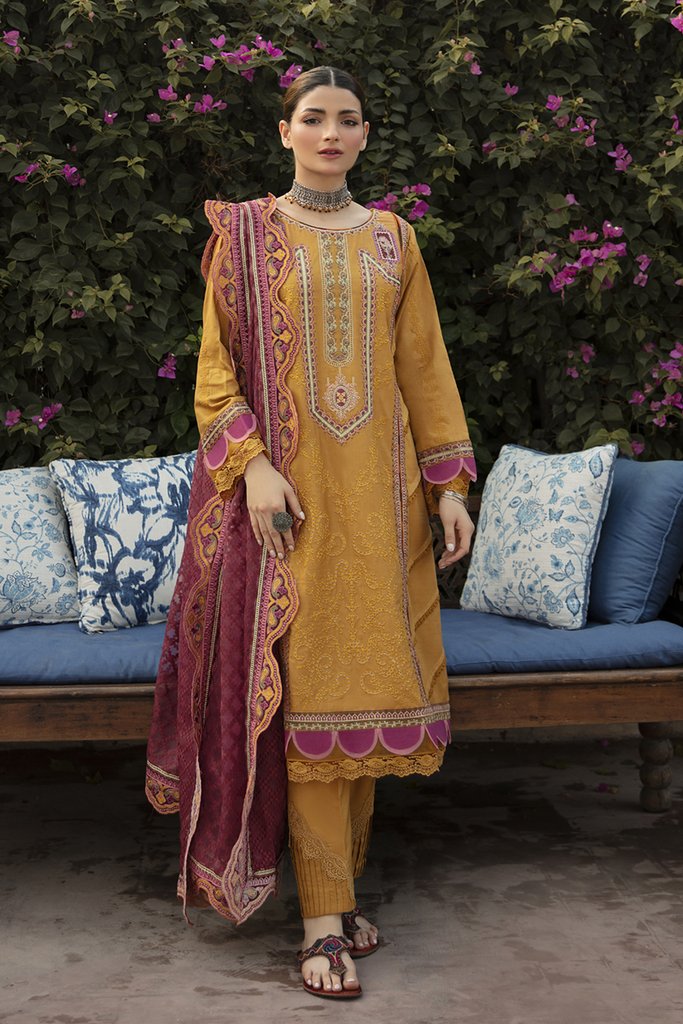 NW-13 | Qalamkar | Unstitched Qline Linen Collection 2021