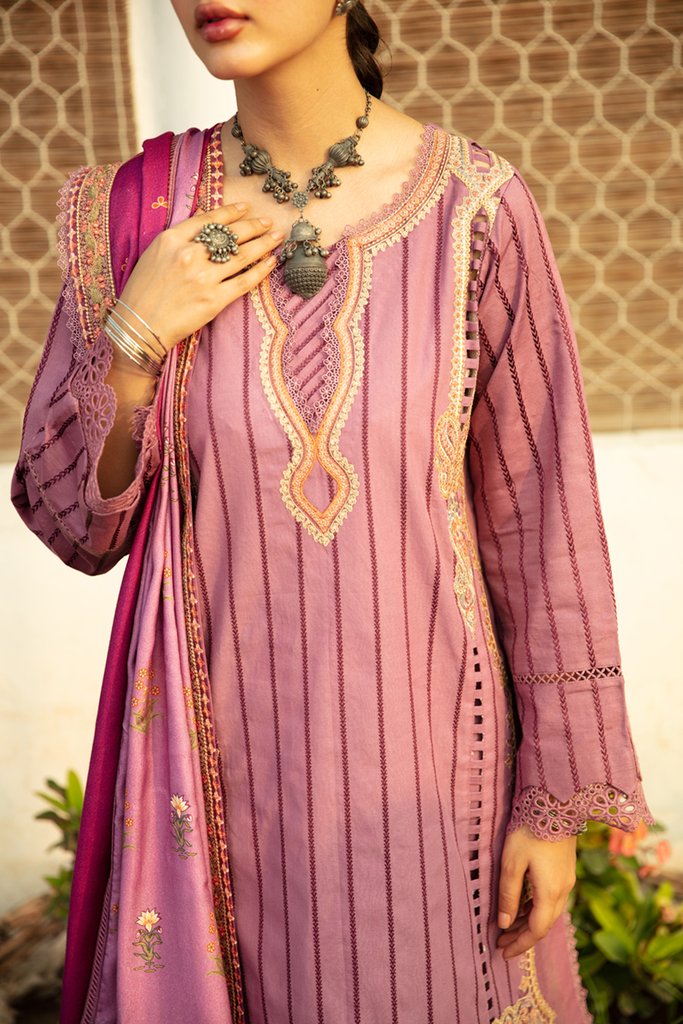 NW-14 | Qalamkar | Unstitched Qline Linen Collection 2021