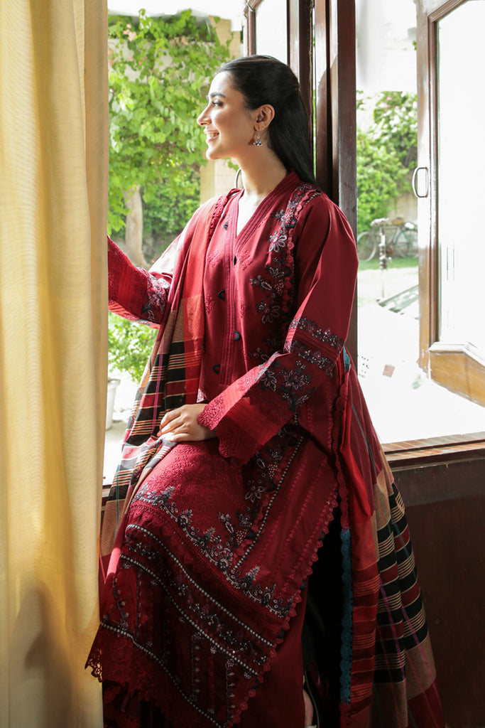 AQ-07 MAYA | Qalamkar | Qline Dastak Lawn Collection 2022