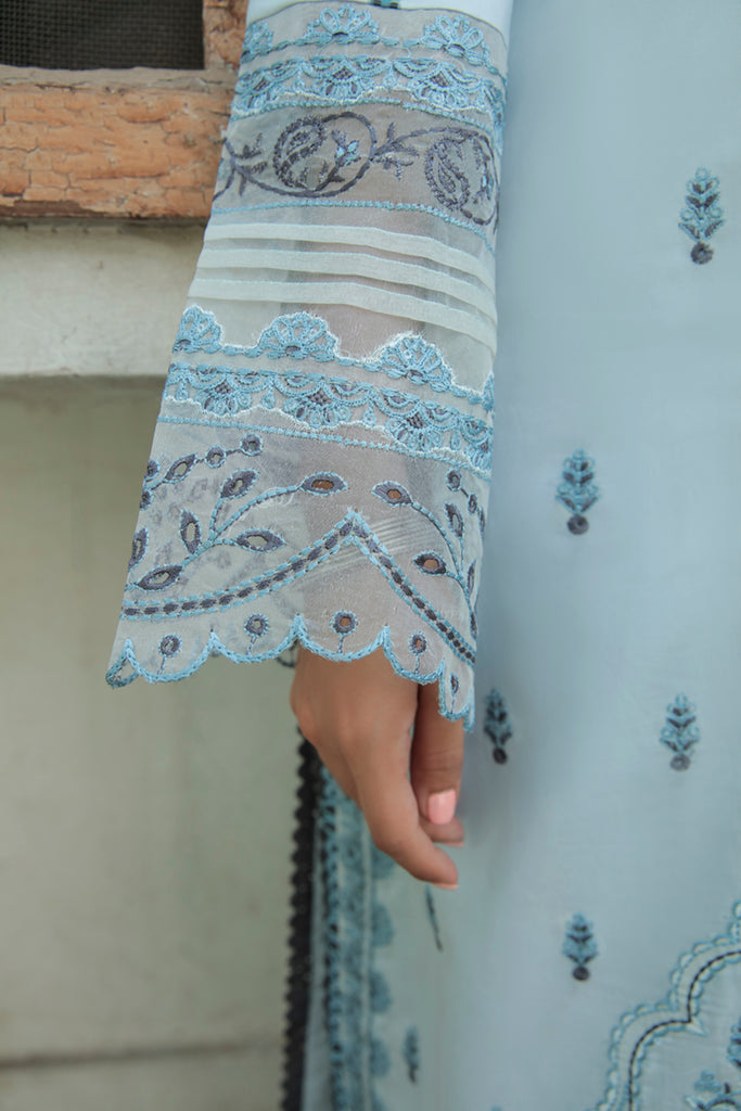 AQ-05 FEROZA | Qalamkar | Qline Dastak Lawn Collection 2022