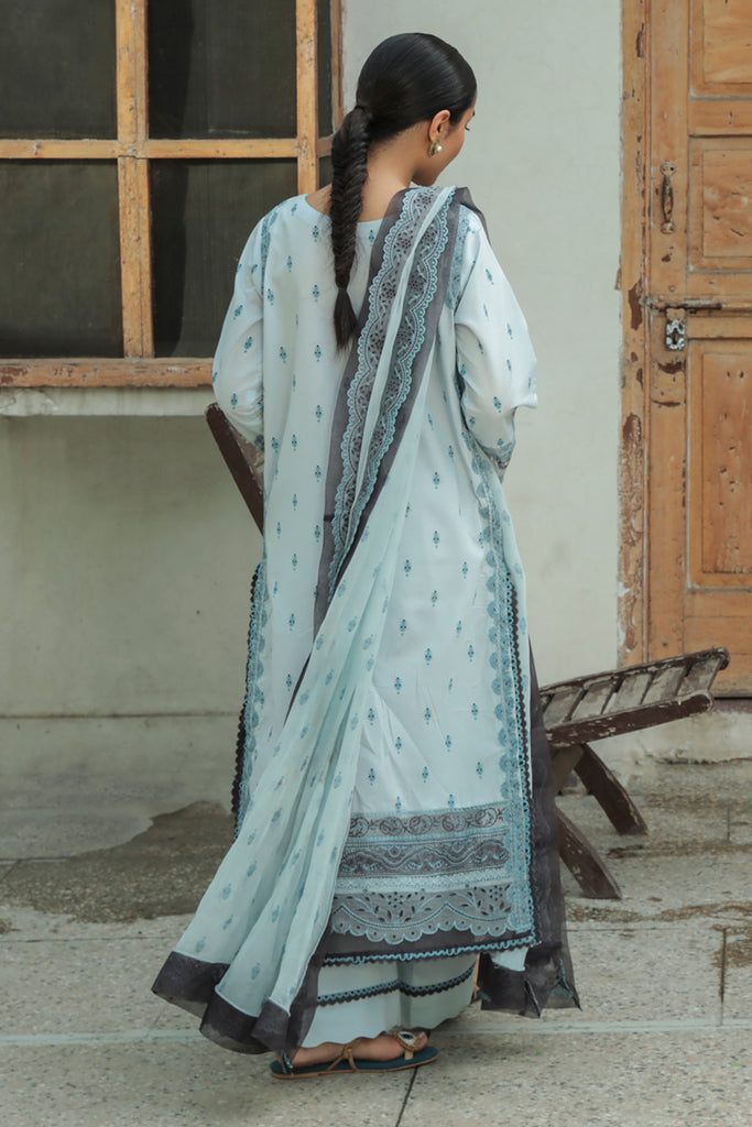 AQ-05 FEROZA | Qalamkar | Qline Dastak Lawn Collection 2022