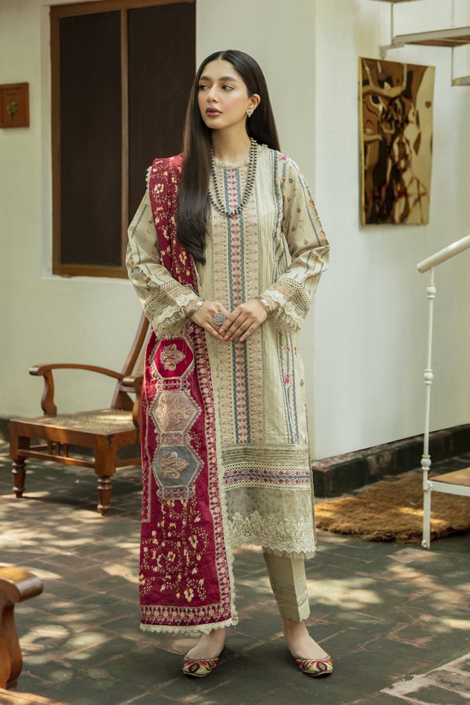 NW-05 | Qalamkar | Unstitched Qline Linen Collection 2021
