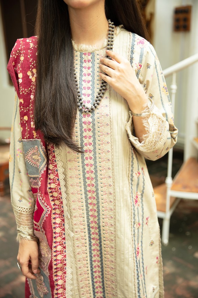 NW-05 | Qalamkar | Unstitched Qline Linen Collection 2021