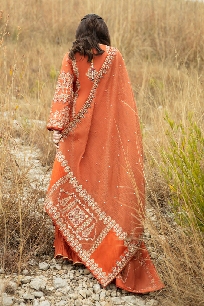 SS - 15 - PARISHEY | Qalamkar | Mirahil Luxury Lawn 2022
