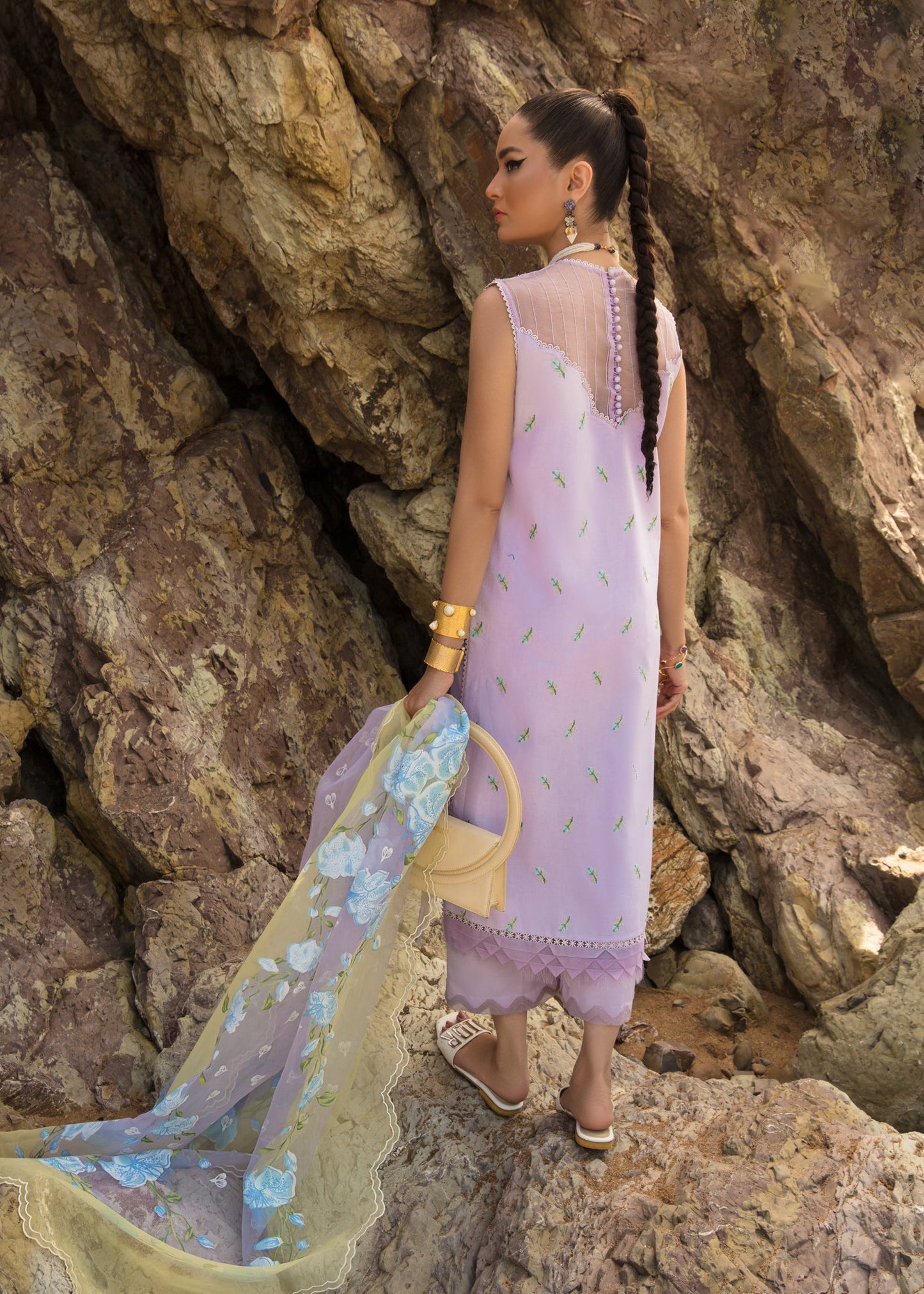 An Ode to Cross Stitch - Amethyst | Crimson | Luxury Lawn 2023