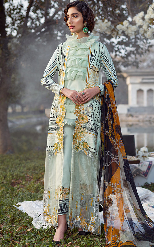 13-D Urban Bloom | Asifa & Nabeel | Summer'20 Luxury Lawn