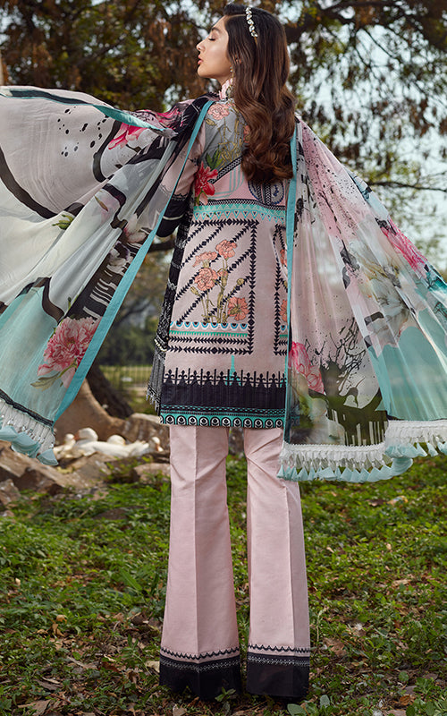 8-E Pastel Perfection | Asifa & Nabeel | Summer'20 Luxury Lawn