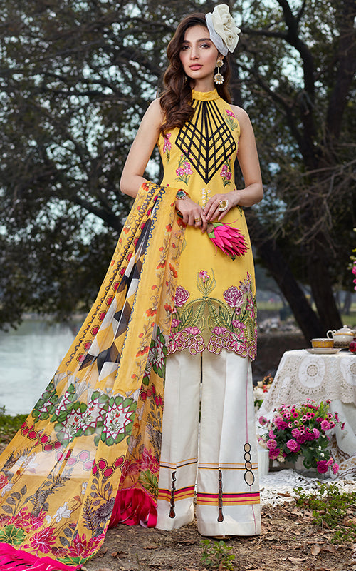 22-B Spring Blossom | Asifa & Nabeel | Summer'20 Luxury Lawn