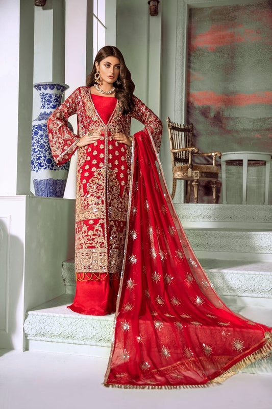 Last Redd (MMC-02) | Maryum n Maria | Embroidered Collection