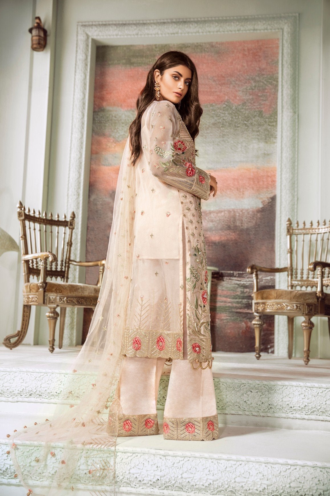 Rust Nile (MMC-06) | Maryum n Maria | Embroidered Collection