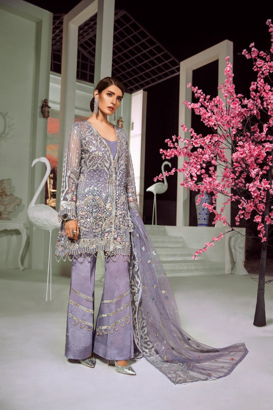 Teal Laster (MMC-09) | Maryum n Maria | Embroidered Collection