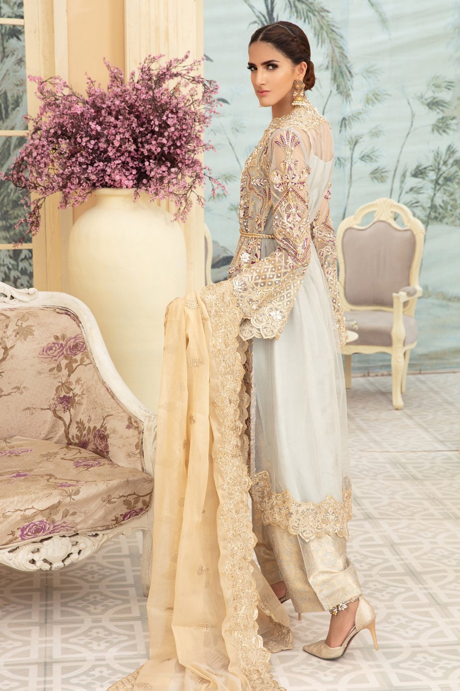 BLATIS GRIJ (MMD-04) | MARYUM N MARIA | CHIFFON COLLECTION