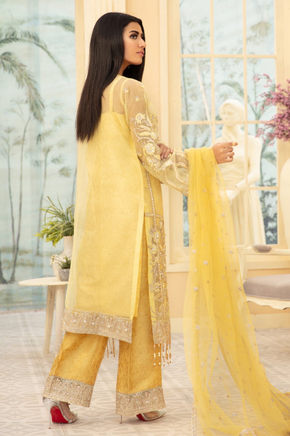 YELLOW LIGHT (MMD-09) | MARYUM N MARIA | CHIFFON COLLECTION