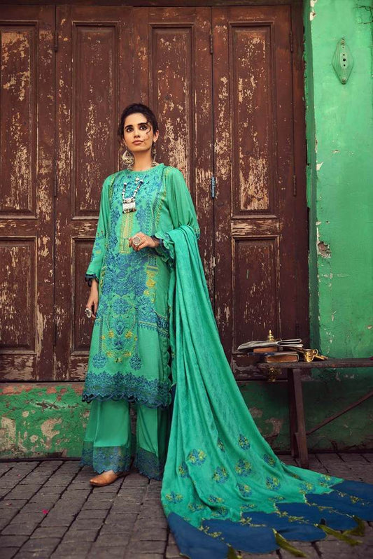 Watery Willow MSK 11 | Charizma | Signature | Masakali Fall'20 | Embroidered Premium Shawl Collection
