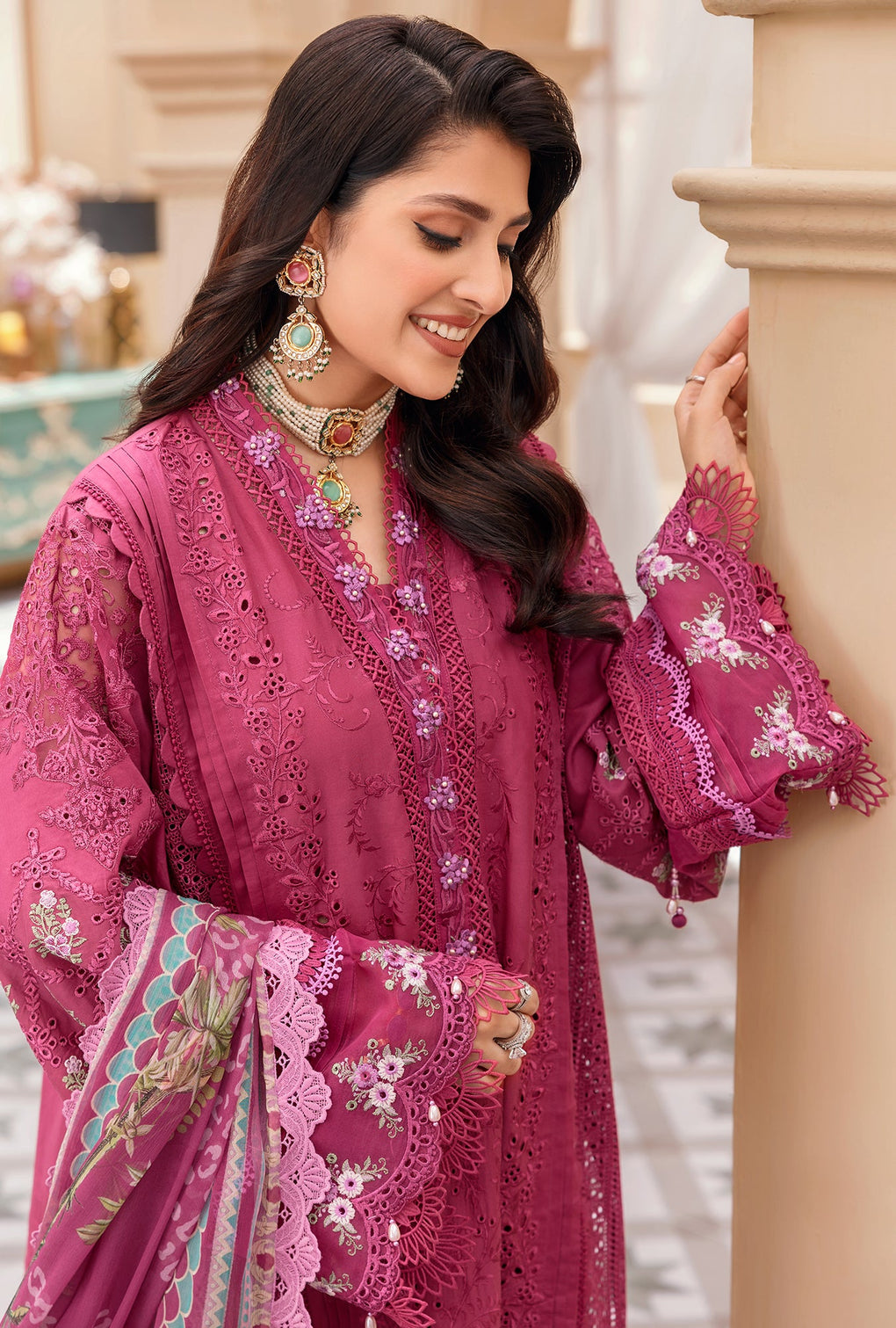 D - 06 - Sangria | Noor By Saadia Asad | Eid Laserkari Collection 2022