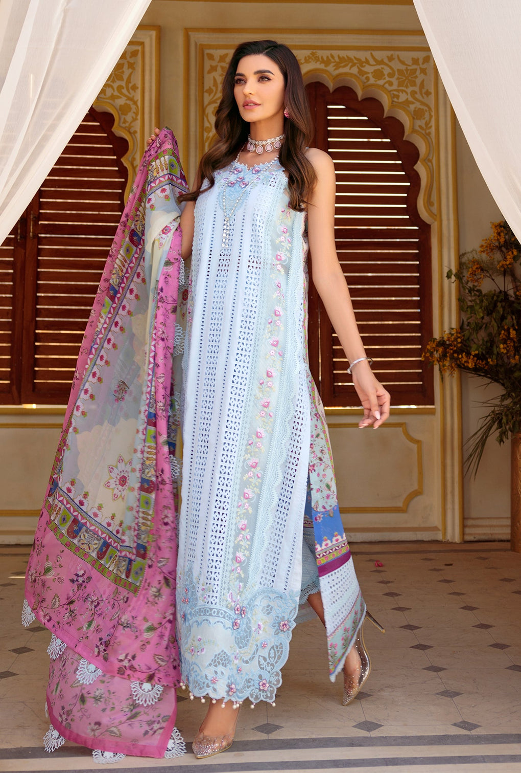 NEIDCHK22-D4-B-HELM | Noor | Eid Chikankari Lawn 2022