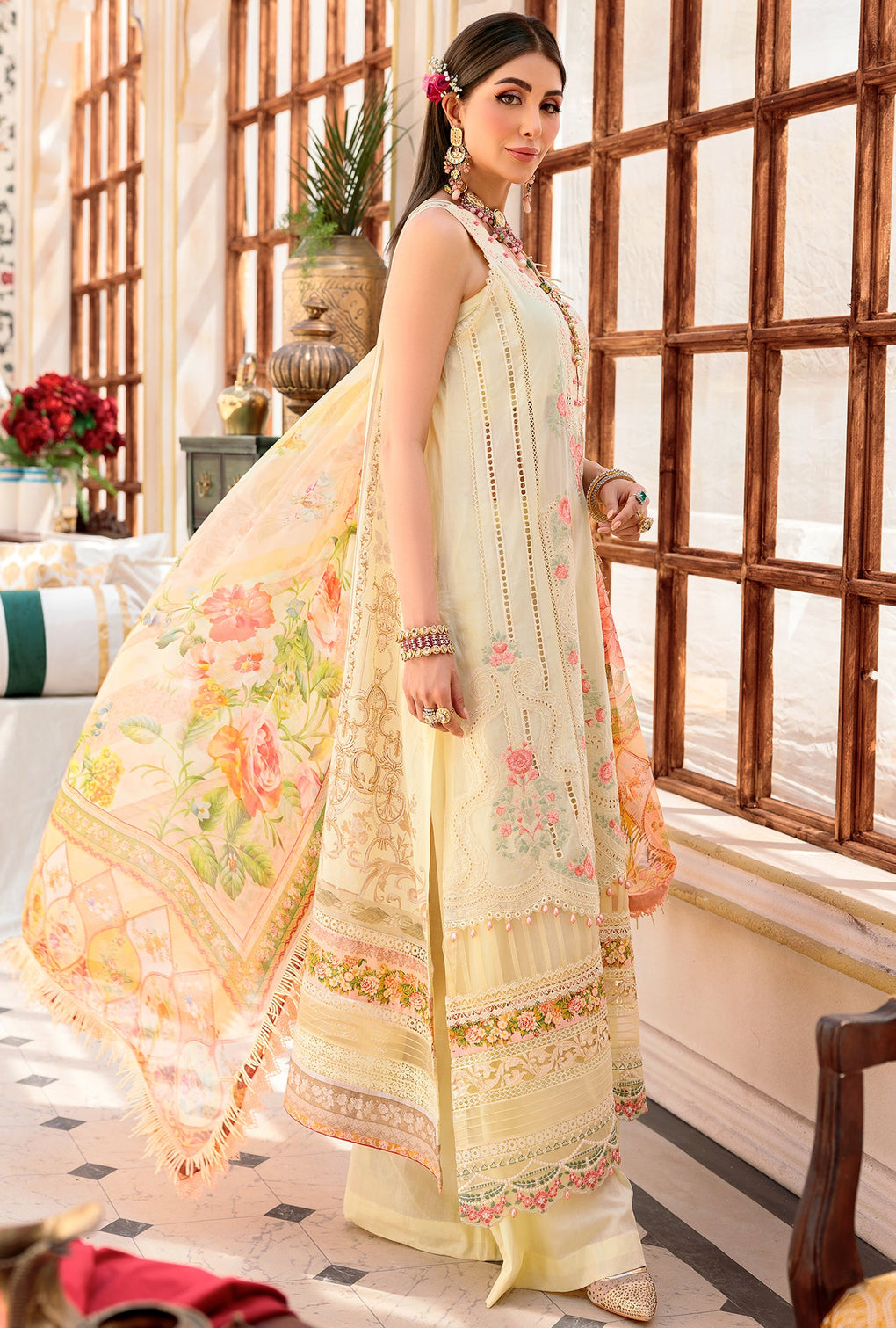 NEIDCHK22-D2-A-MEHR | Noor | Eid Chikankari Lawn 2022