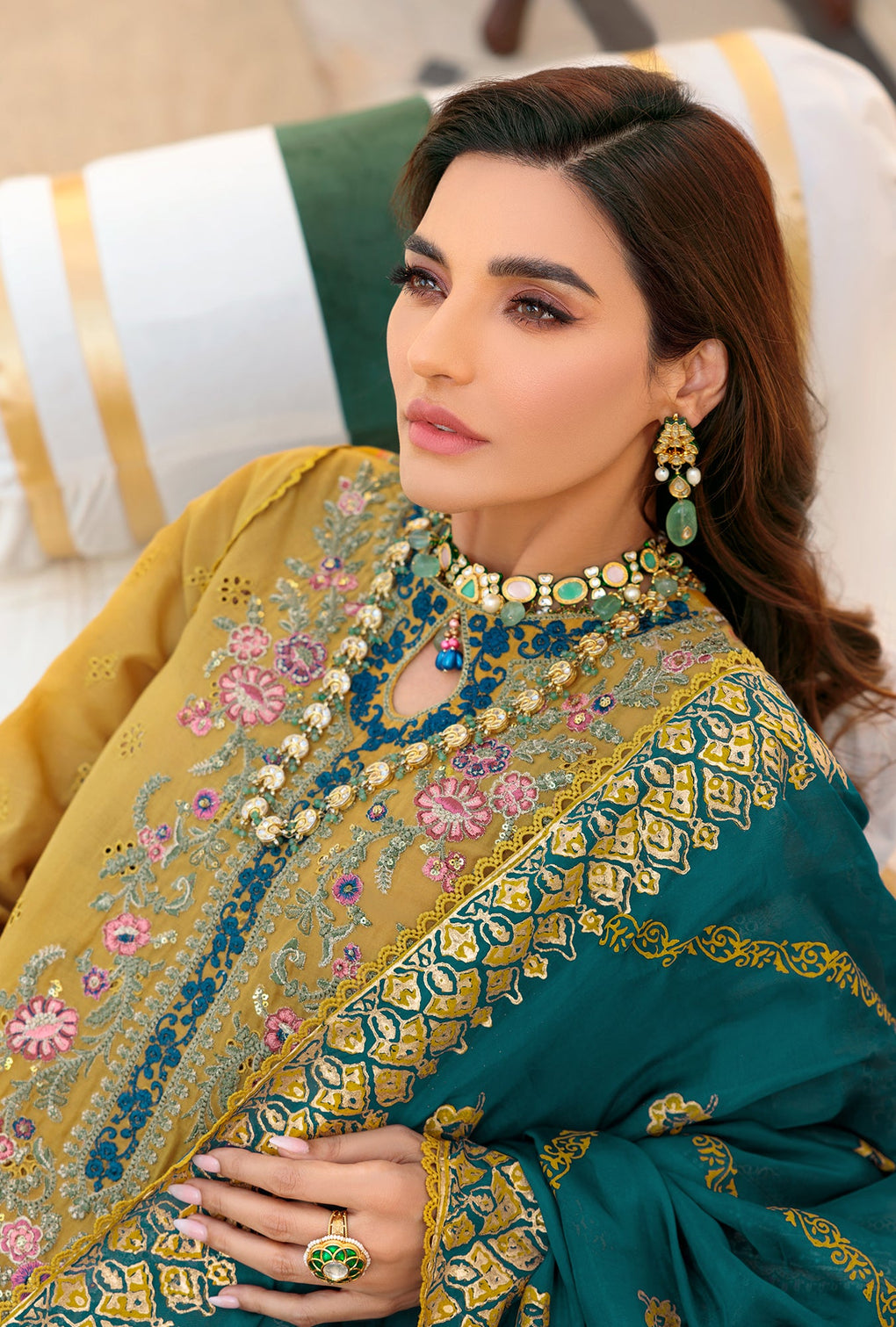 NEIDCHK22-D7-A-IMBER | Noor | Eid Chikankari Lawn 2022