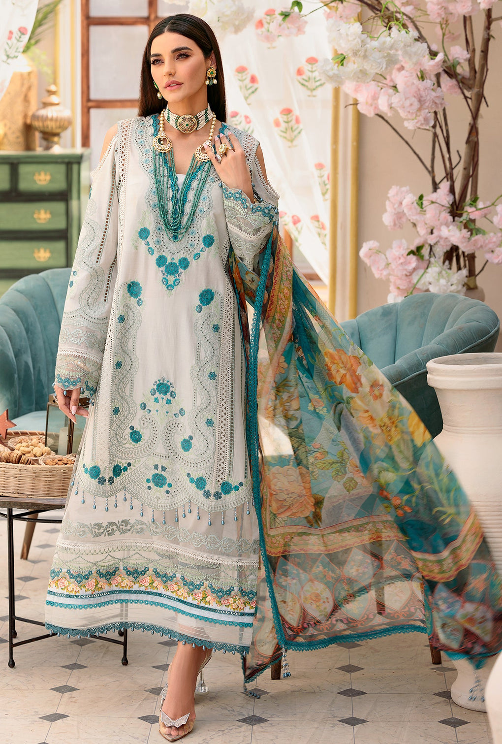NEIDCHK22-D2-B-MEHR | Noor | Eid Chikankari Lawn 2022