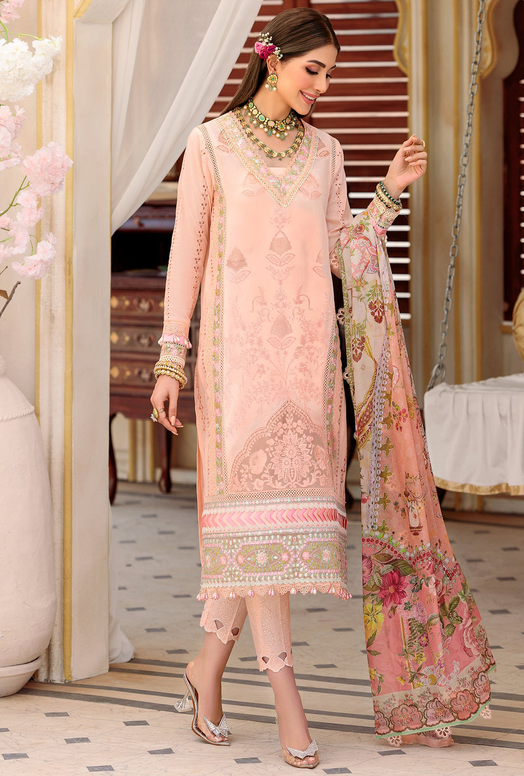 NEIDCHK22-D5-B-ZIBAA | Noor | Eid Chikankari Lawn 2022