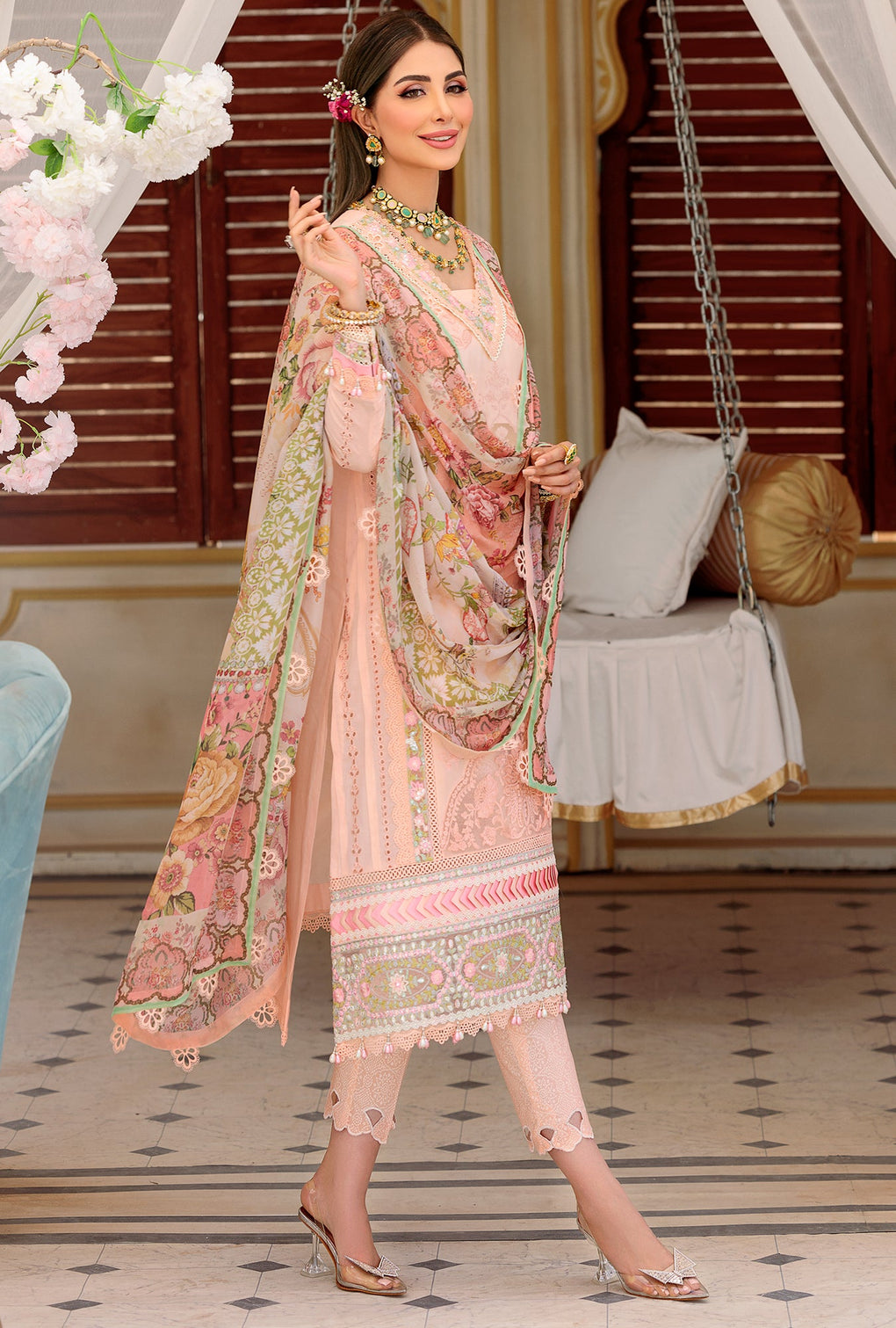 NEIDCHK22-D5-B-ZIBAA | Noor | Eid Chikankari Lawn 2022