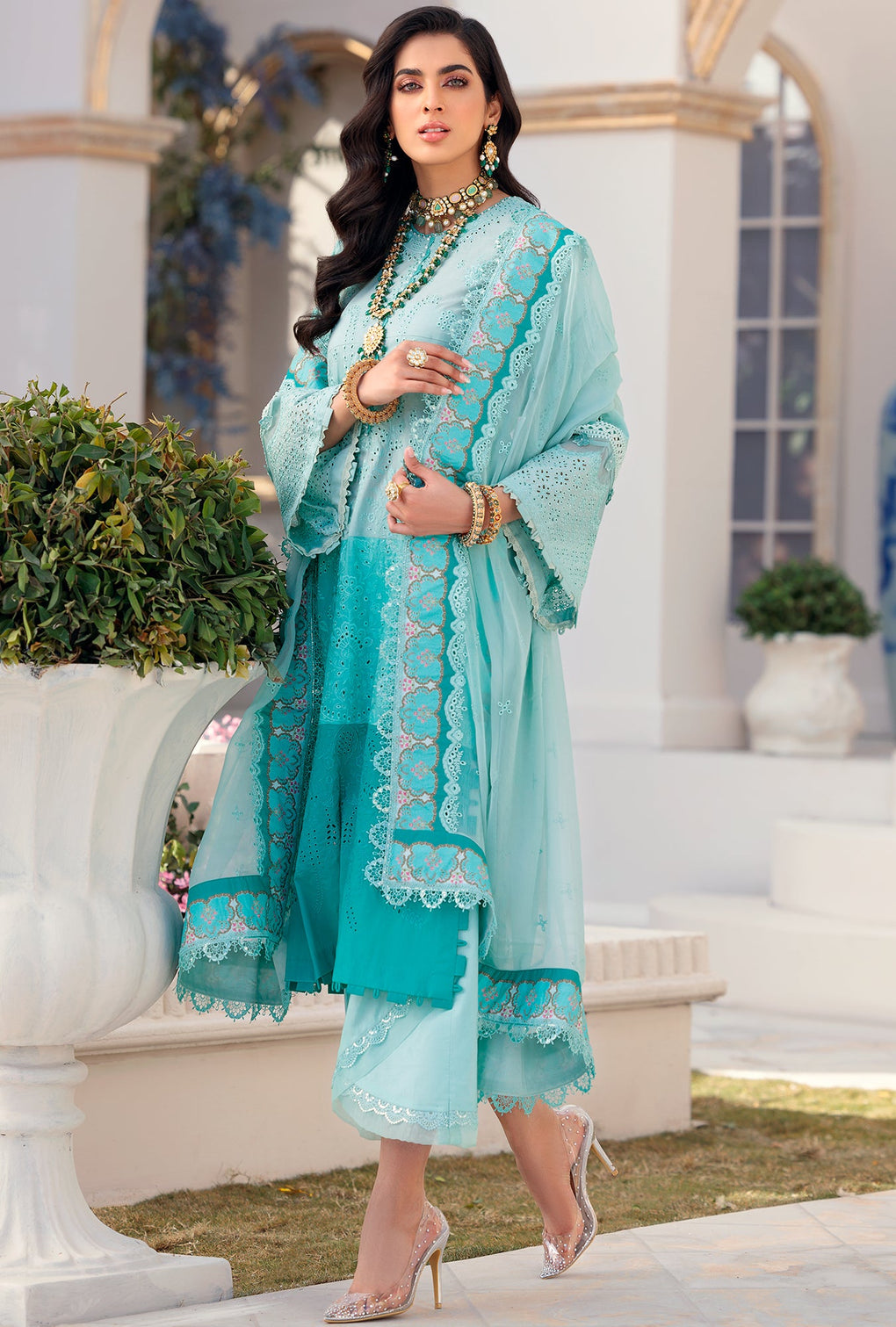 NLCL22-D7-B | Noor | Luxury Chikankari Lawn Collection 2022