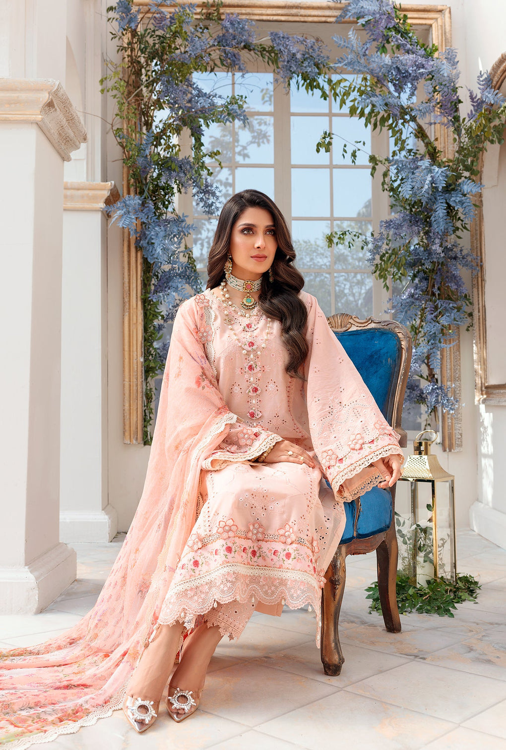 NLCL22-D6-A | Noor | Luxury Chikankari Lawn Collection 2022
