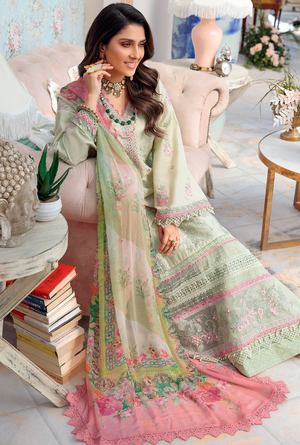 NLCL22-D8-B | Noor | Luxury Chikankari Lawn Collection 2022