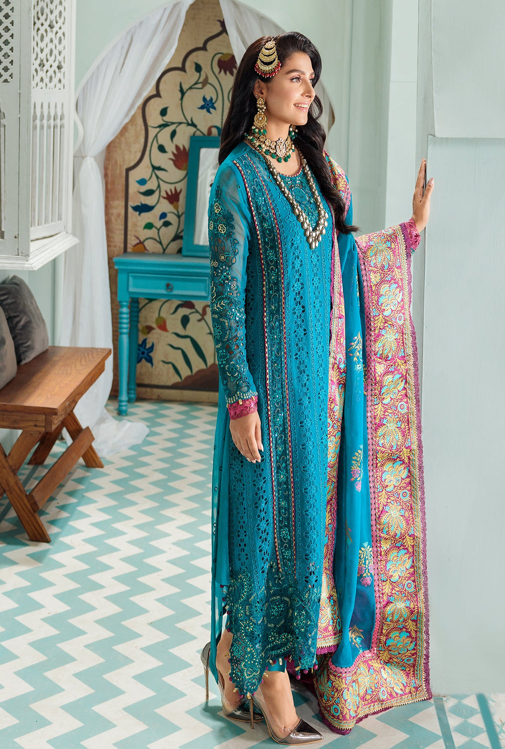 D5 - Aegean | Noor | Chiffon Laserkari Collection 2022
