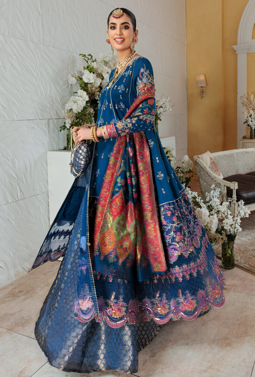 NOOR-KAANI22-D2-AZURE | Noor | Kaani Collection 2022