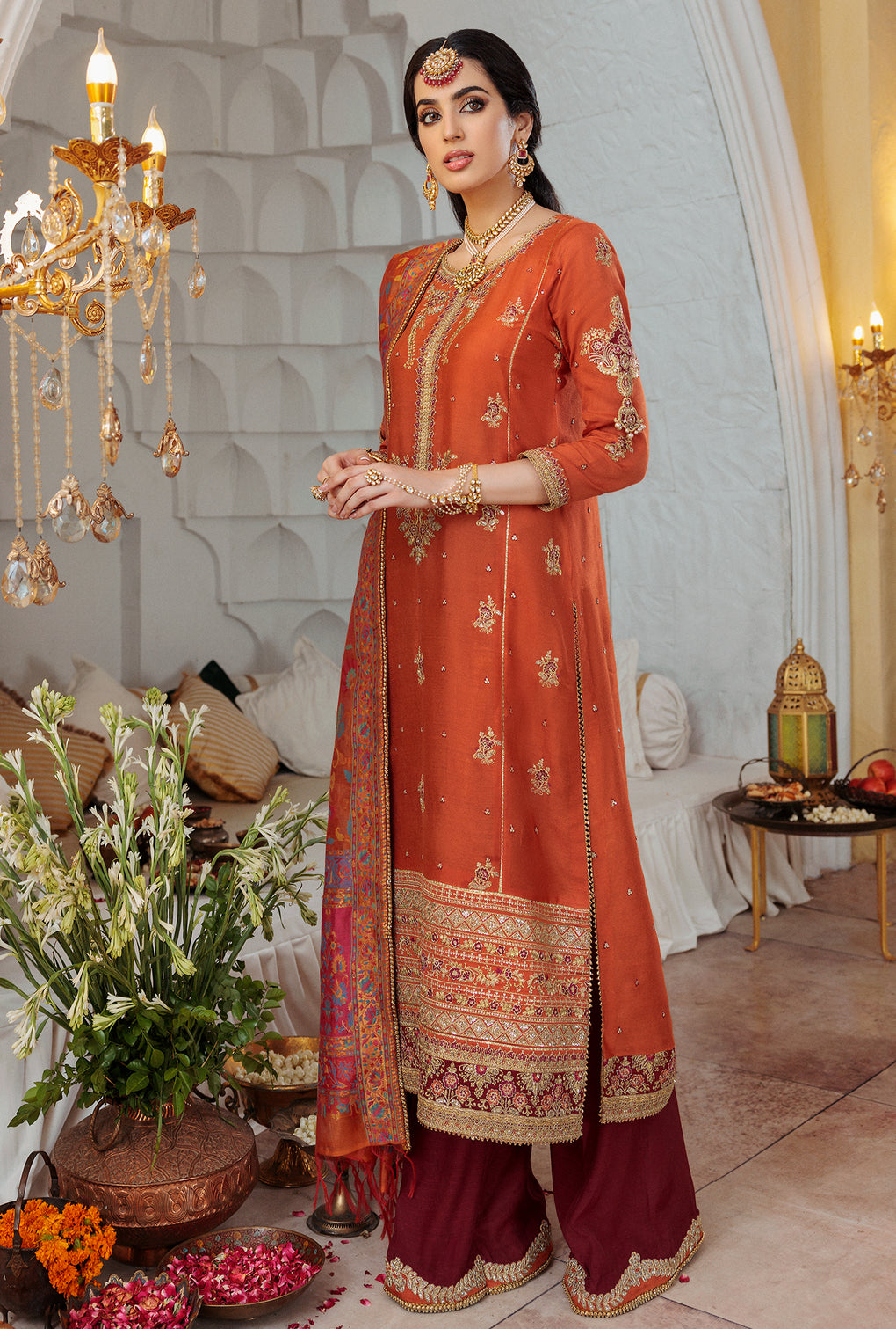 NOOR-KAANI22-D4-TANGERINE | Noor | Kaani Collection 2022