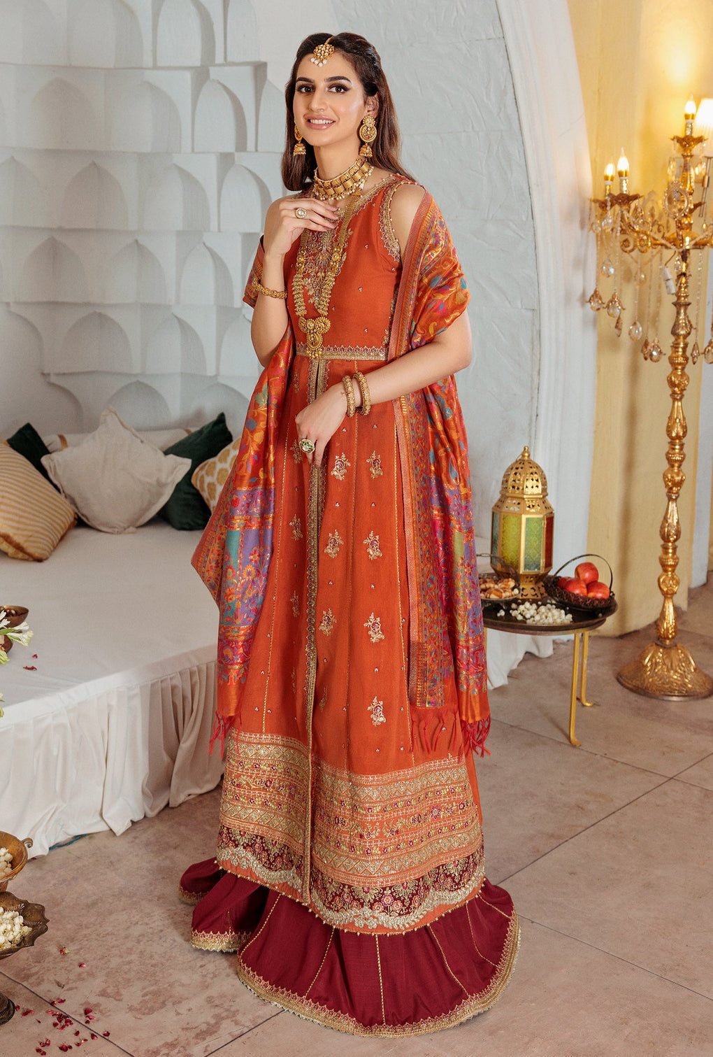 NOOR-KAANI22-D4-TANGERINE | Noor | Kaani Collection 2022