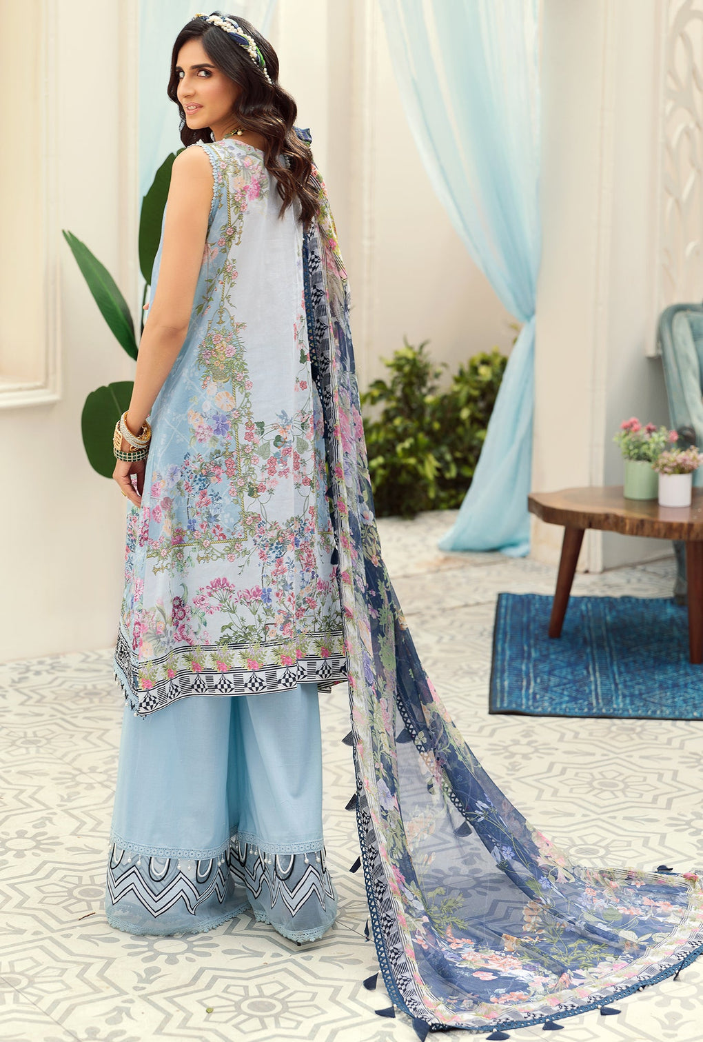 NPRINT22-D2-B | Saadia Asad | Noor Prints Lawn Collection 2022