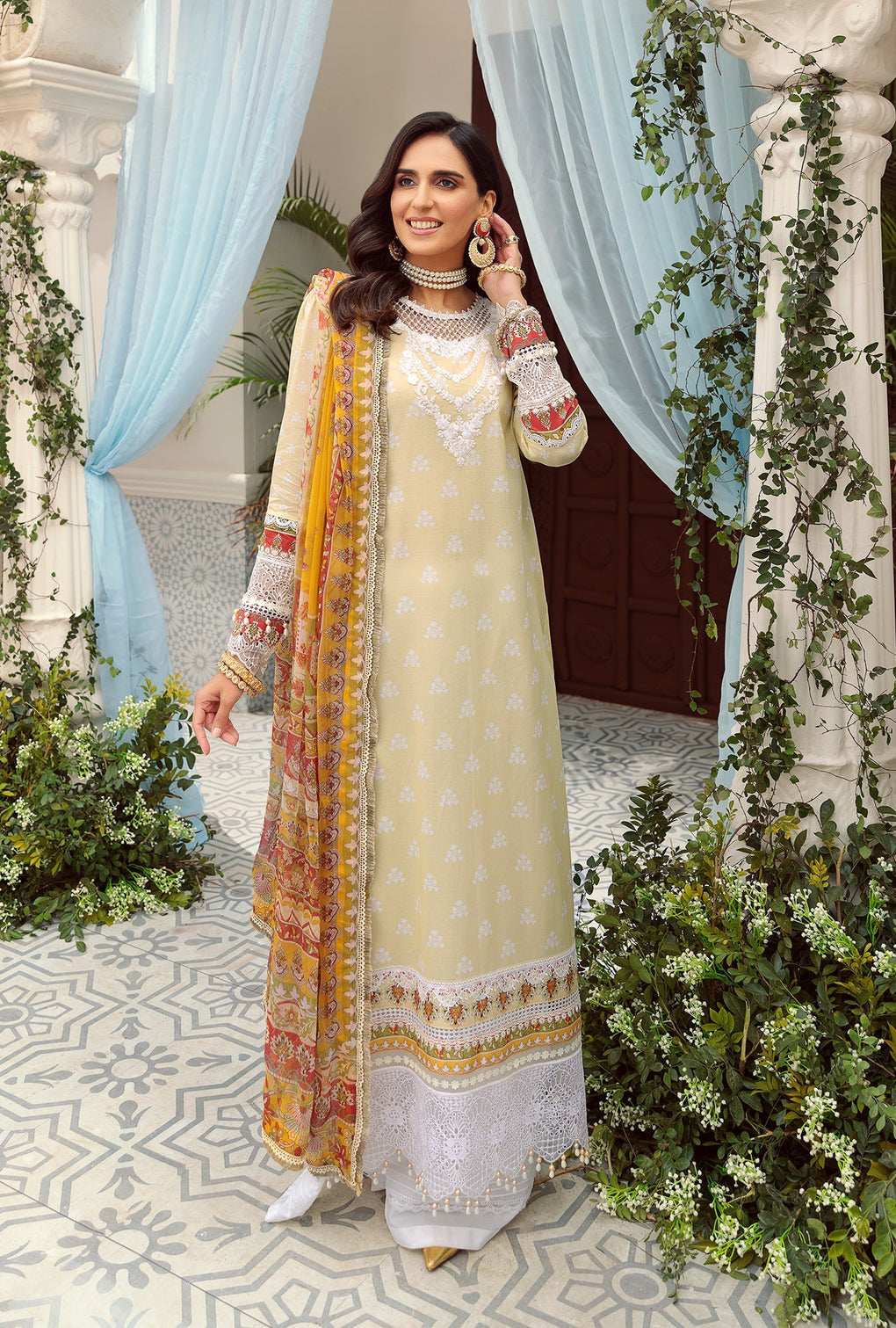 NPRINT22-D7-B | Saadia Asad | Noor Prints Lawn Collection 2022