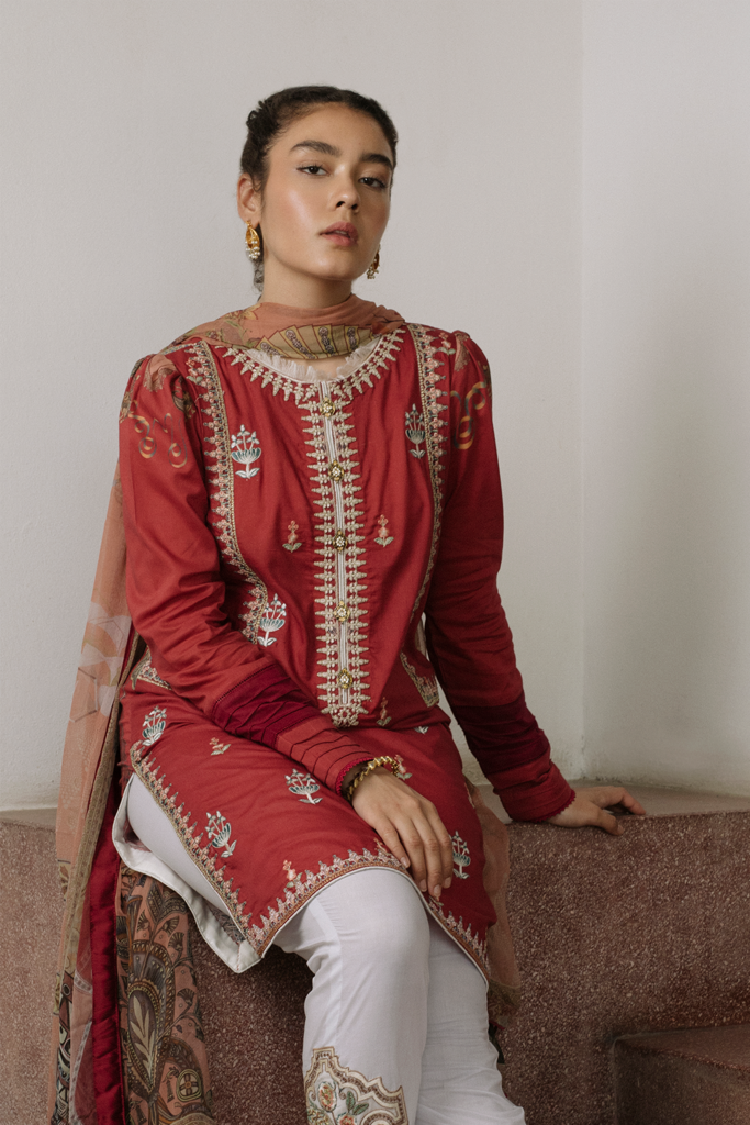 QLS-08 | Qalamkar | Qline Lawn | 2020