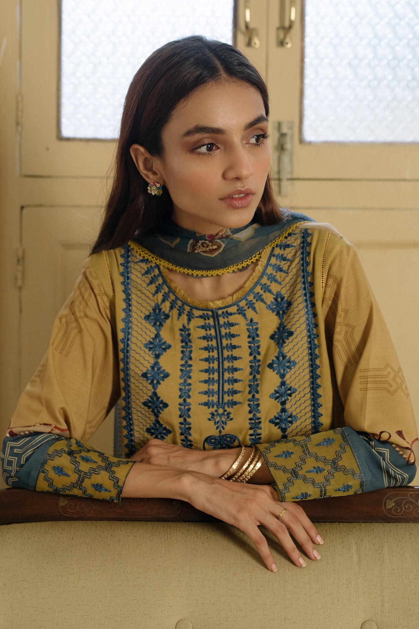 QLA-07 (Qalamkar - Qline Linen Collection 2019)