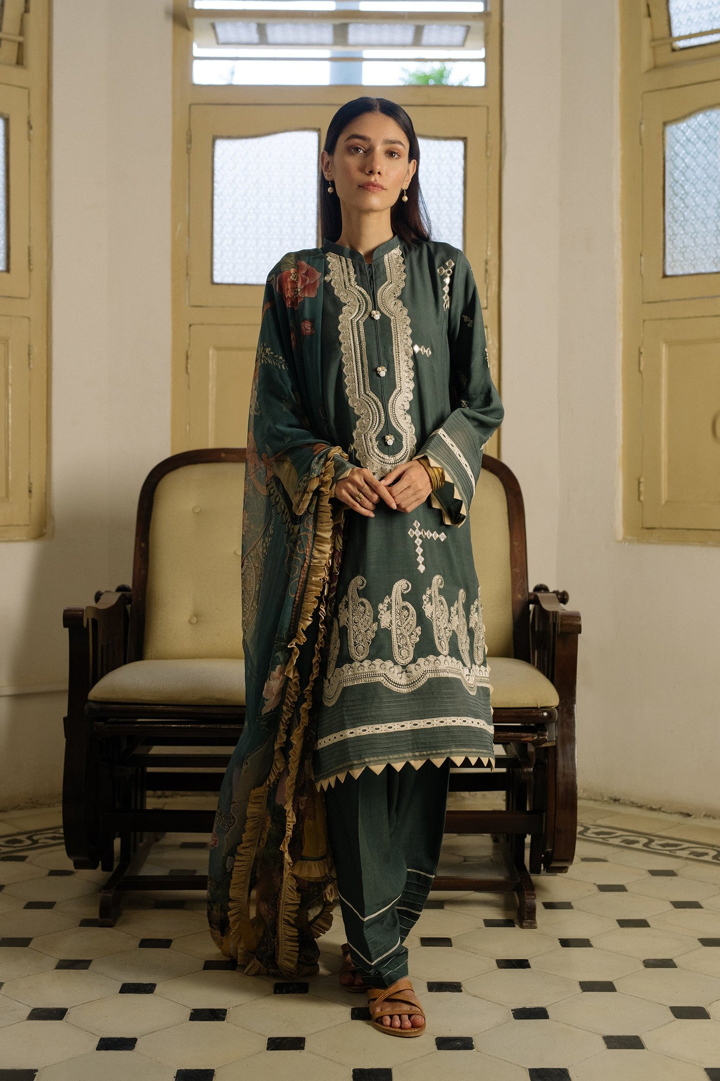 QLA-13 (Qalamkar - Qline Linen Collection 2019)