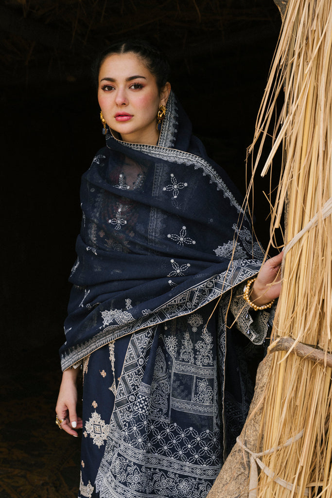 SS - 03 - RUA | Qalamkar | Mirahil Luxury Lawn 2022