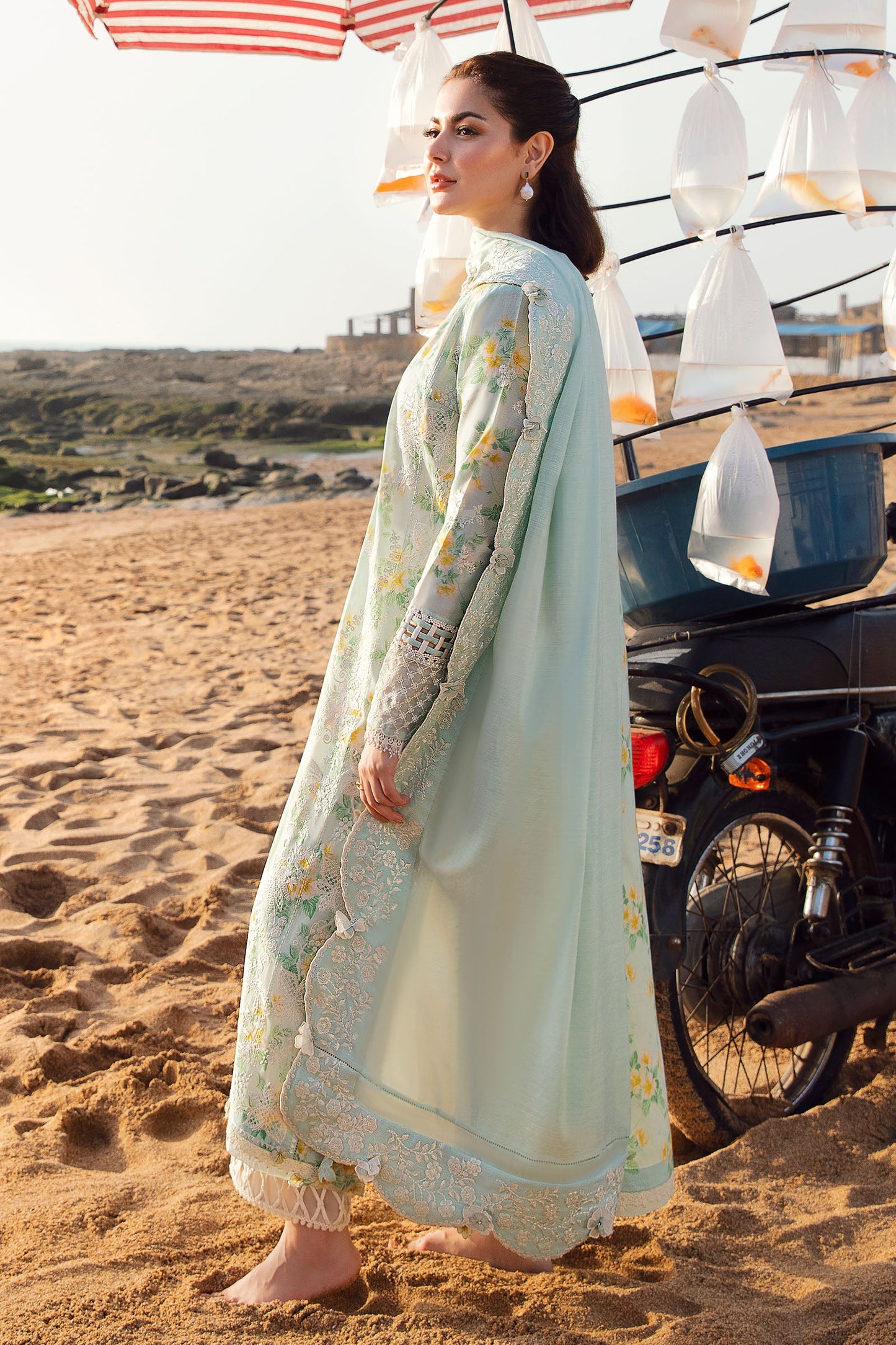 NIHAN (ZL23-8 A) | Zaha | Spring Summer Unstitched Lawn 2023