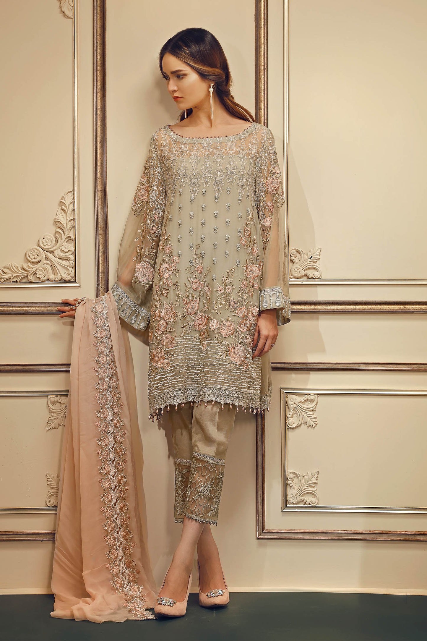 Pastel Perfection (Baroque Chantelle Embroidered Chiffon)