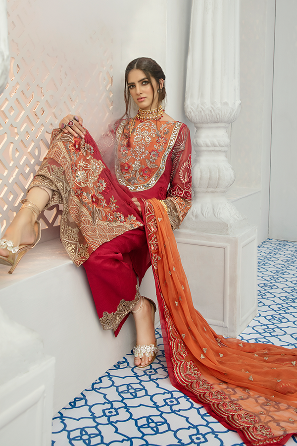 S-1016 Carnelian Allure | Serene Premium Imrozia | Majestic | LA FANTAISIE Collection