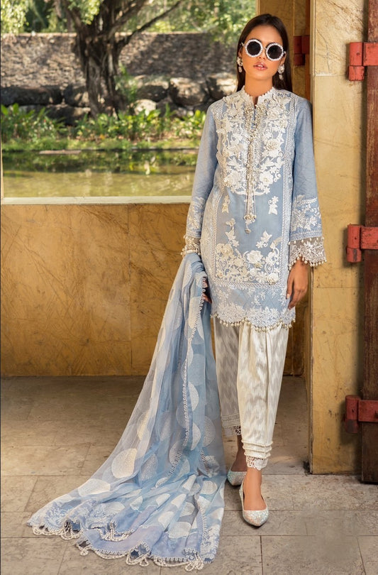 L201-006B-CI (3Pcs) | Sana Safinaz | Luxury Lawn'20