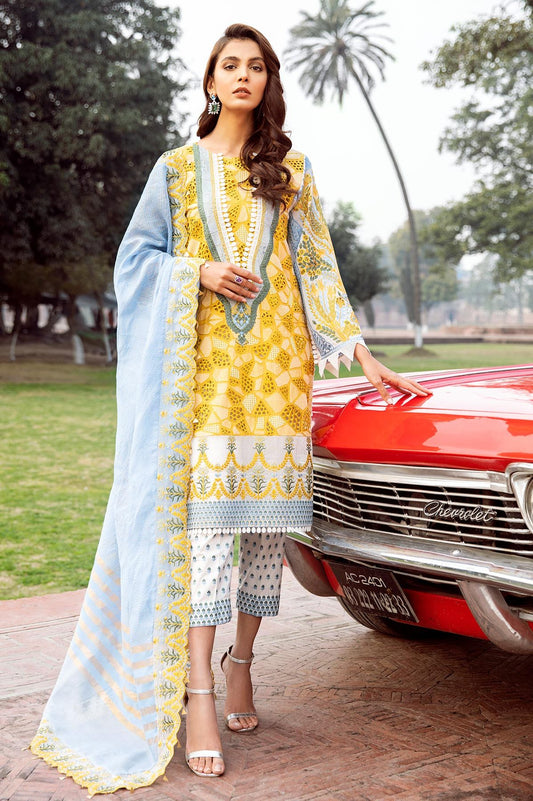 Signature Lawn SS-03 | House of Charizma | Spring Summer Embroidered Lawn 2020